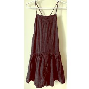 Free People Strapless mini black dress